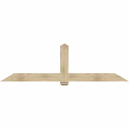 Ekena Millwork Eugene Rough Sawn Timber Gable Bracket, Douglas Fir, 96"W x 28"H x 6"D x 6"F, 7/12 Pitch GBW096X28X0606EUG00RDF